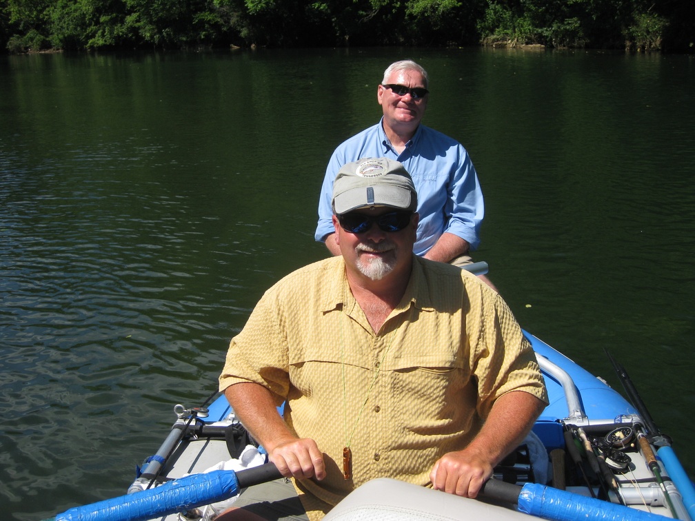 Watauga Float Trip  15  - Randy and Dad